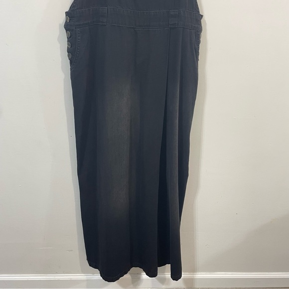 Neways Black 100% Cotton Modest Wide Leg Lagenlook Oversized Jumpsuit Size XXL - Picture 4 of 12
